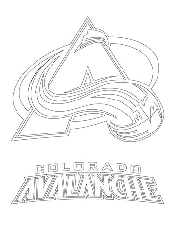 Colorado Avalanche Logo Coloring Page